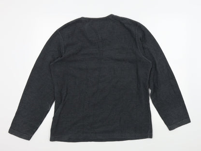 Preloved NEXT Mens Grey   Pullover Jumper Size M - Back