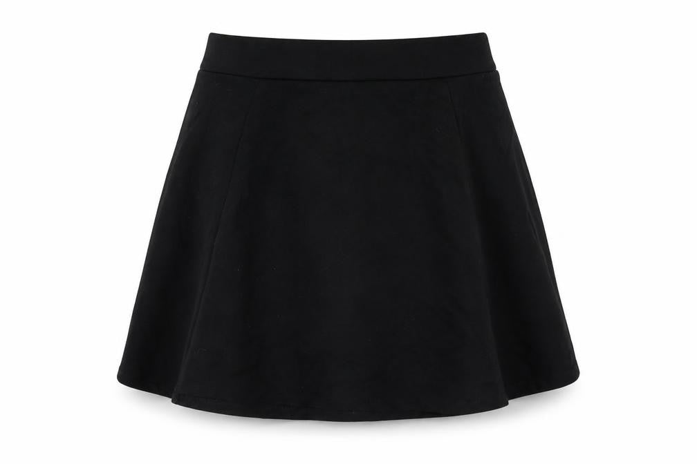 H&M Girls Black Colourblock  Flare Skirt Size S
