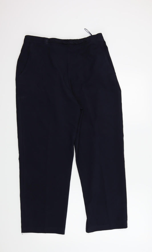 Ellie Louise Womens Black   Trousers  Size 14 L25 in