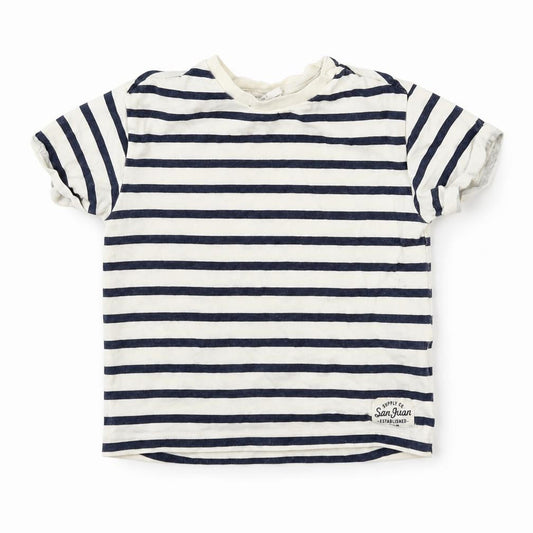 H&M Baby Blue Striped  Basic T-Shirt Size 6-9 Months