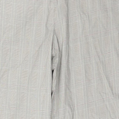 Monsoon Womens Grey Check  Trousers  Size 12 L28 in