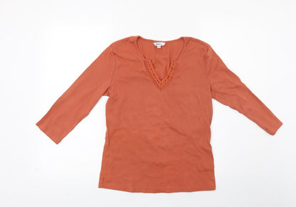 Preloved M&Co Womens Brown   Pullover Jumper Size M - Front