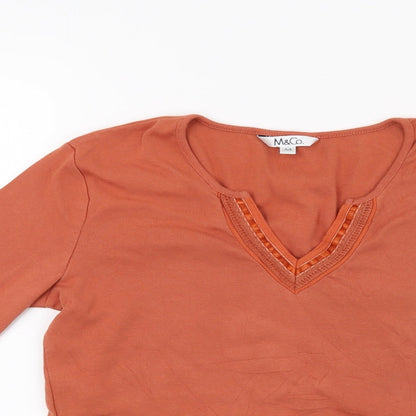 Preloved M&Co Womens Brown   Pullover Jumper Size M - Detail
