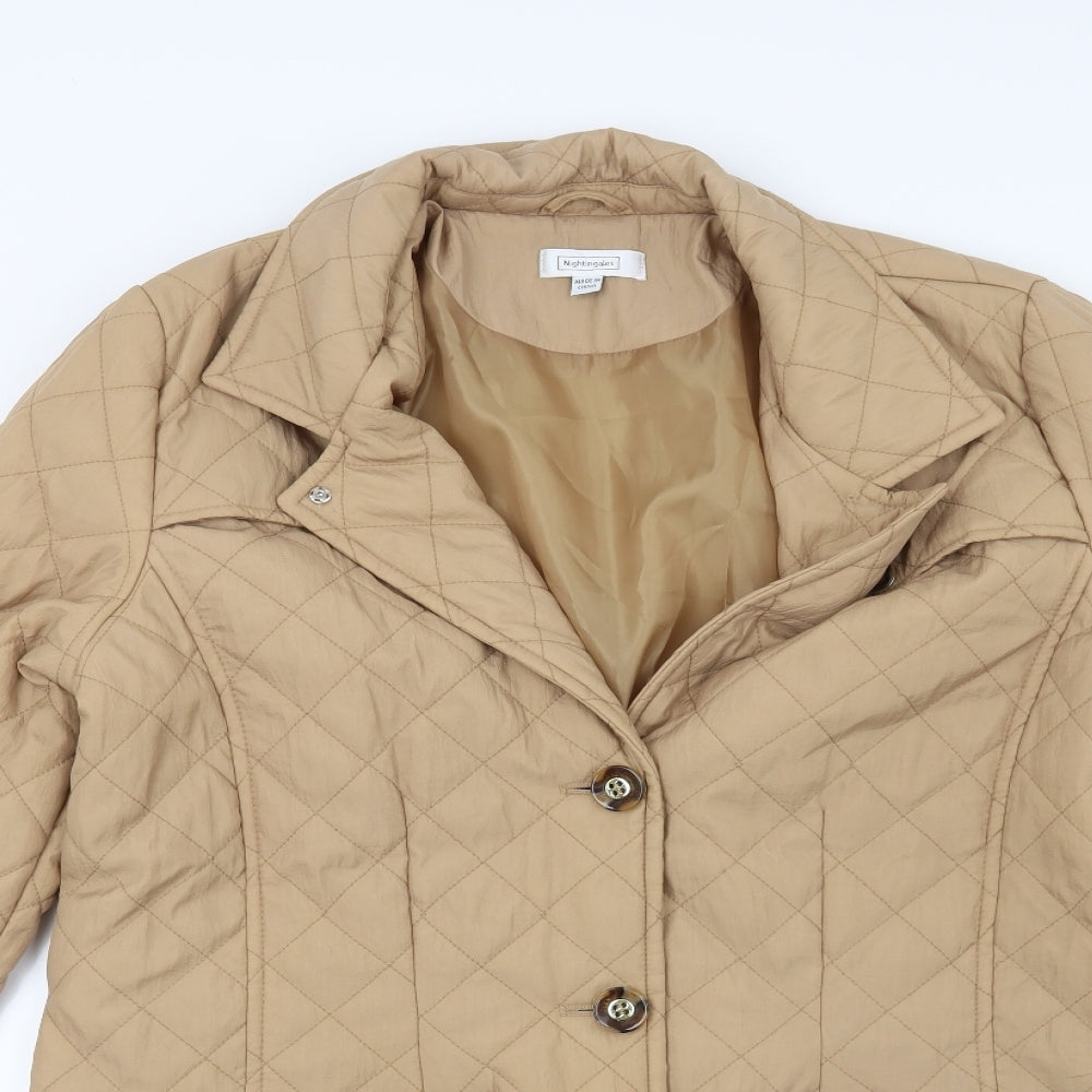 Nightingales Womens Brown   Quilted Coat Size 16