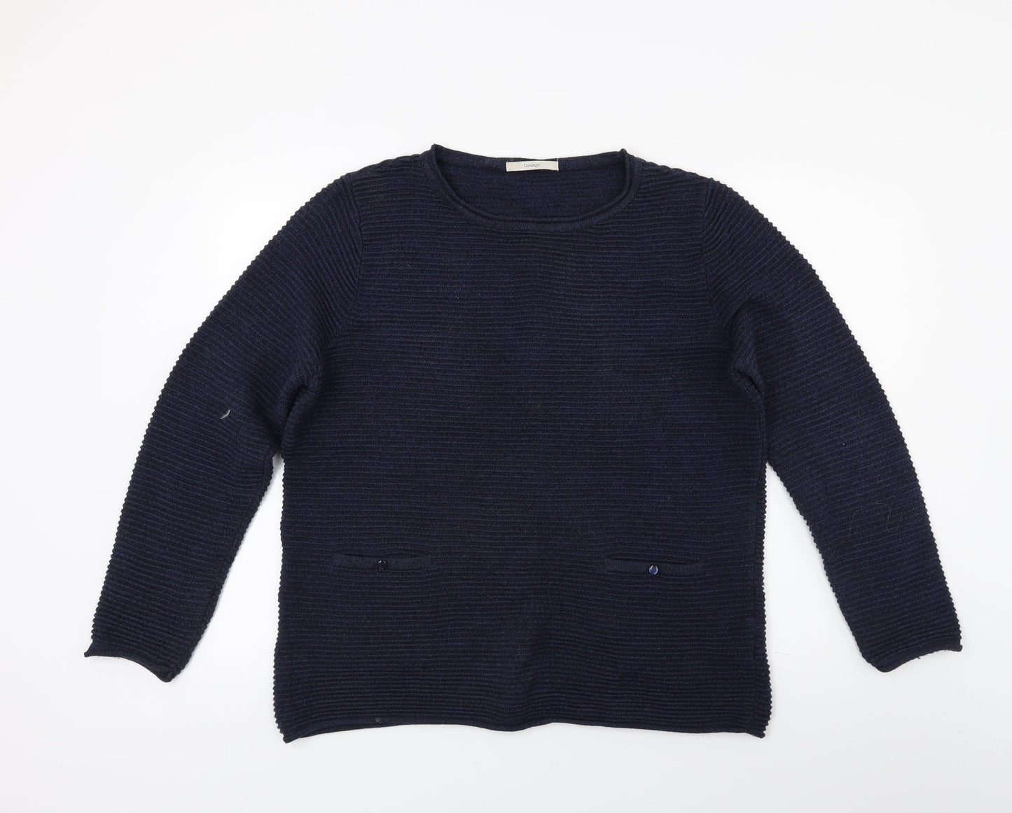 George Womens Blue   Tunic Jumper Size 16