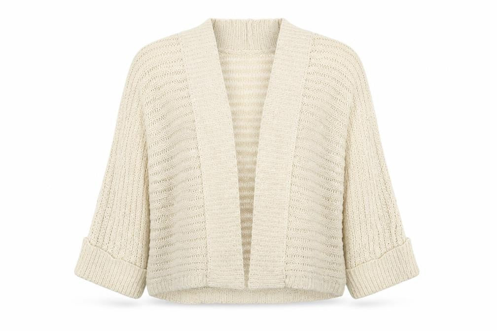 Wallis Womens Beige  Knit Wrap Jumper Size M