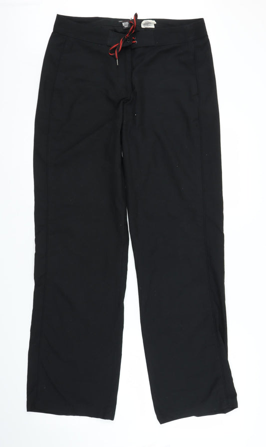 H&M Womens Black   Windbreaker Trousers Size 14 L31 in