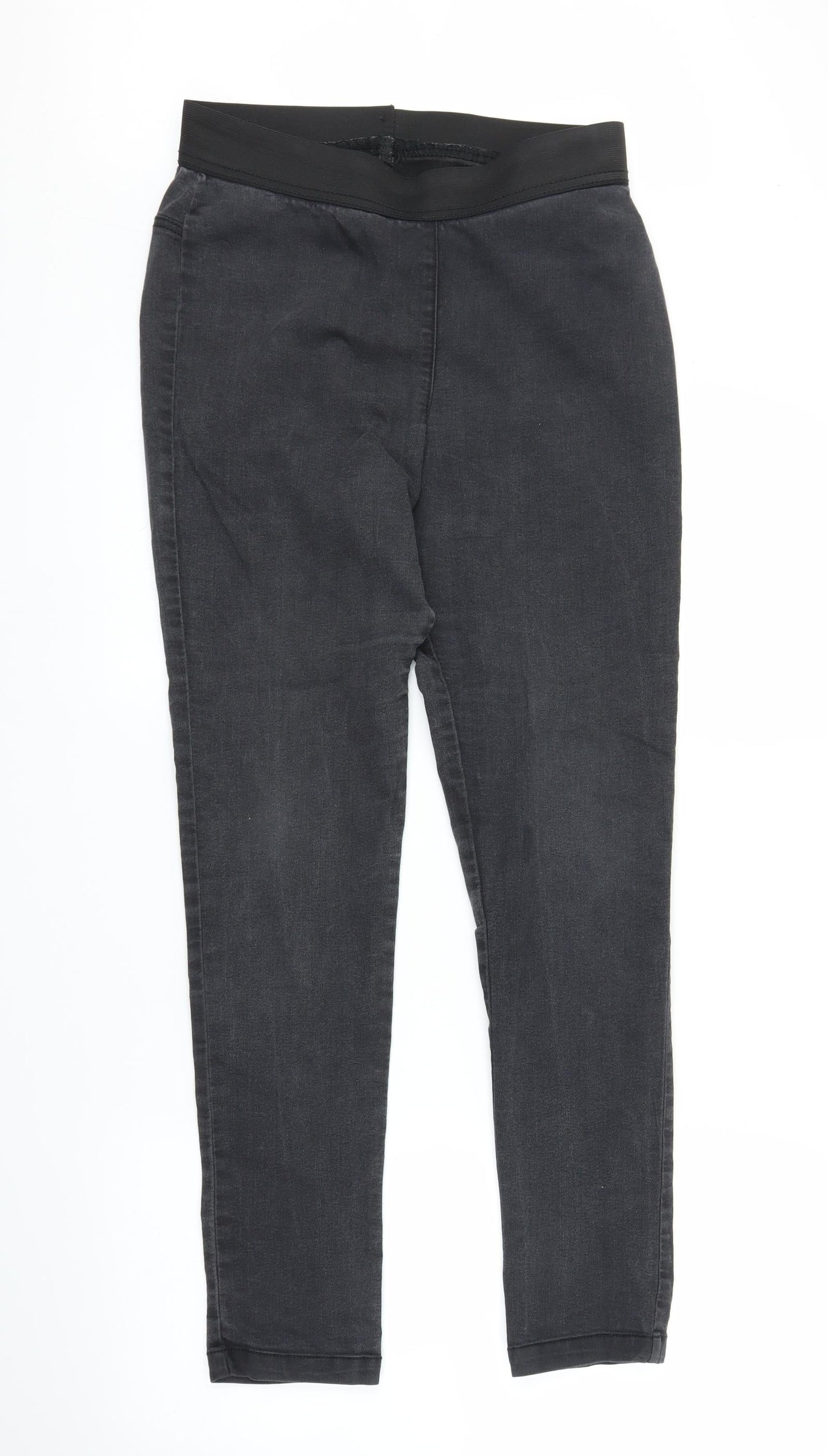 Preloved M&S Womens Black  Denim Skinny Jeans Size 10 L28 in - Front
