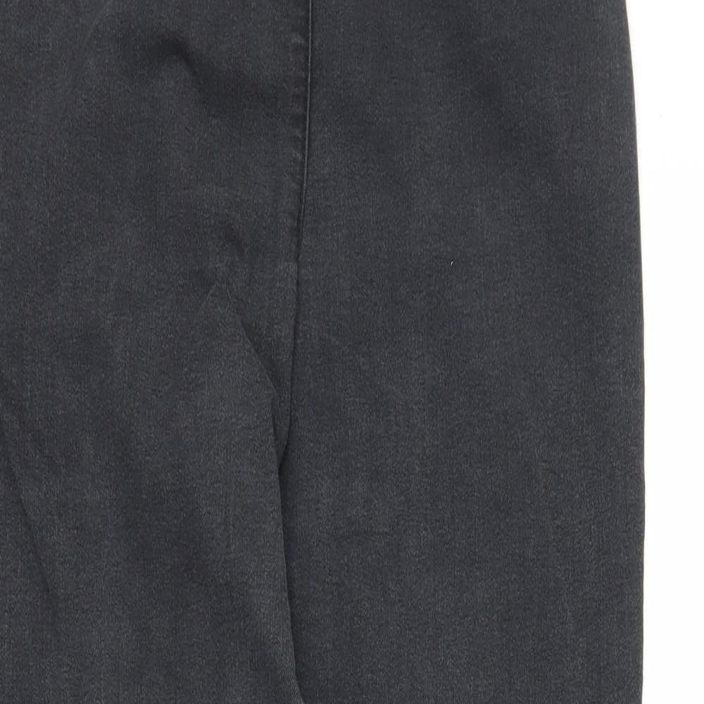 Preloved M&S Womens Black  Denim Skinny Jeans Size 10 L28 in - Detail