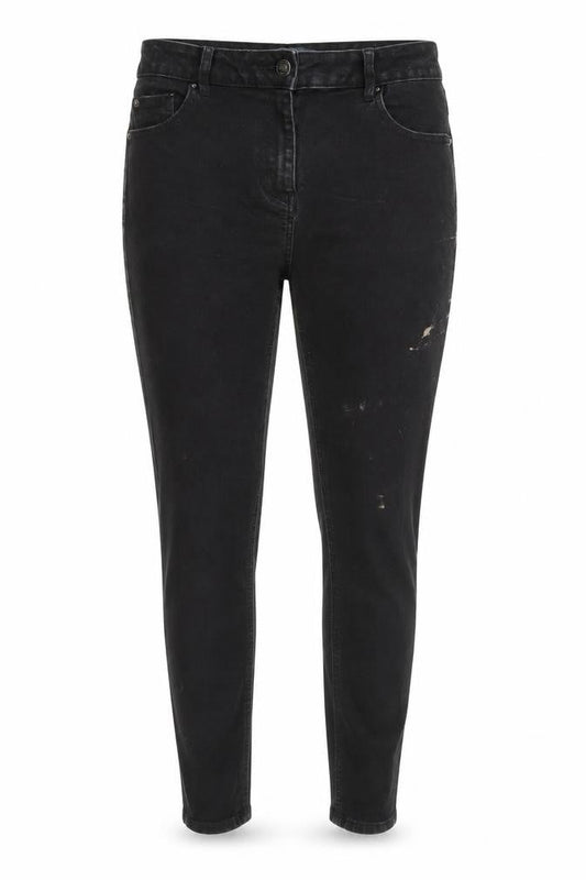 Papaya Womens Black  Denim Skinny Jeans Size 12 L27 in