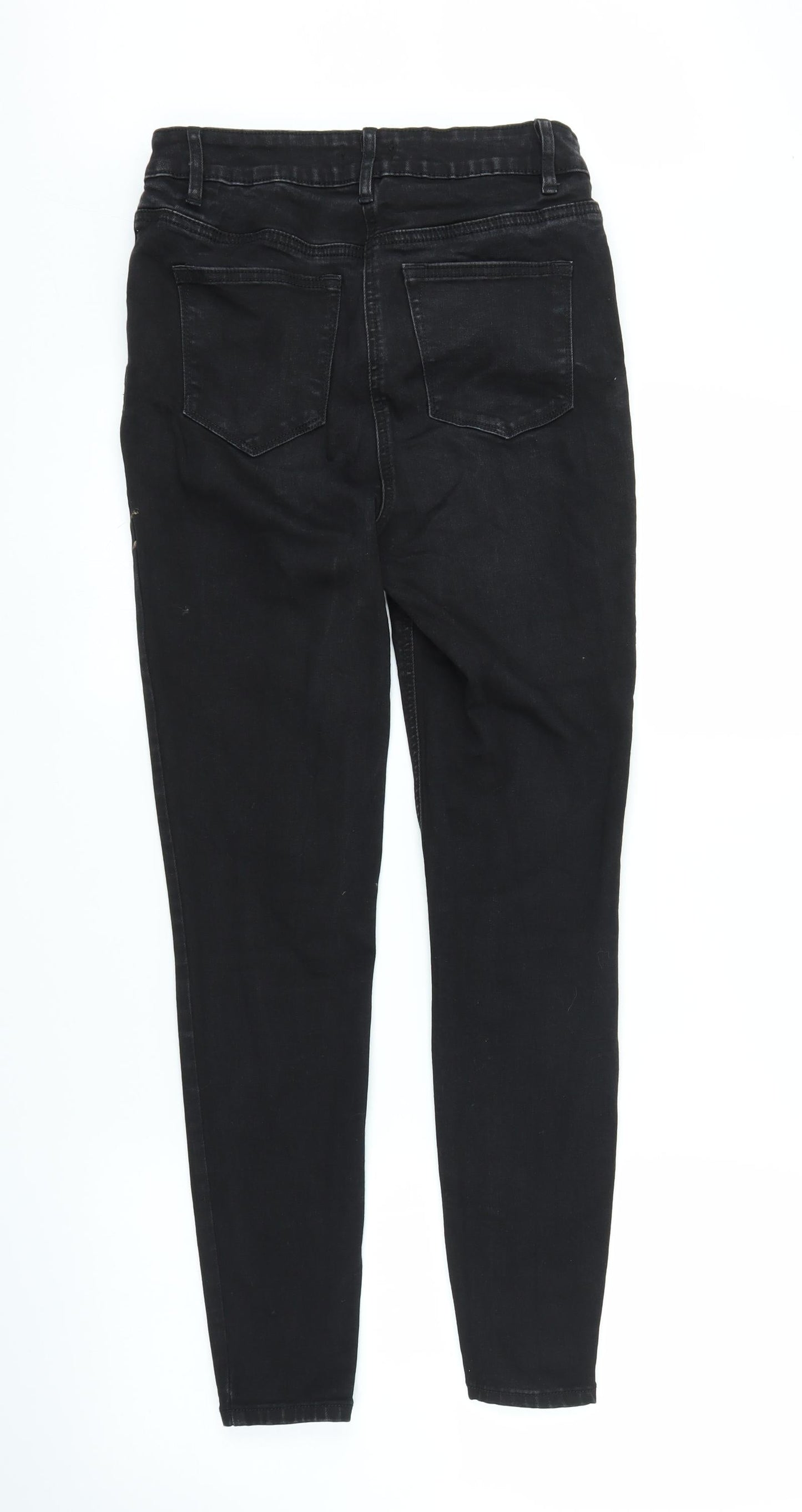 Papaya Womens Black  Denim Skinny Jeans Size 12 L27 in