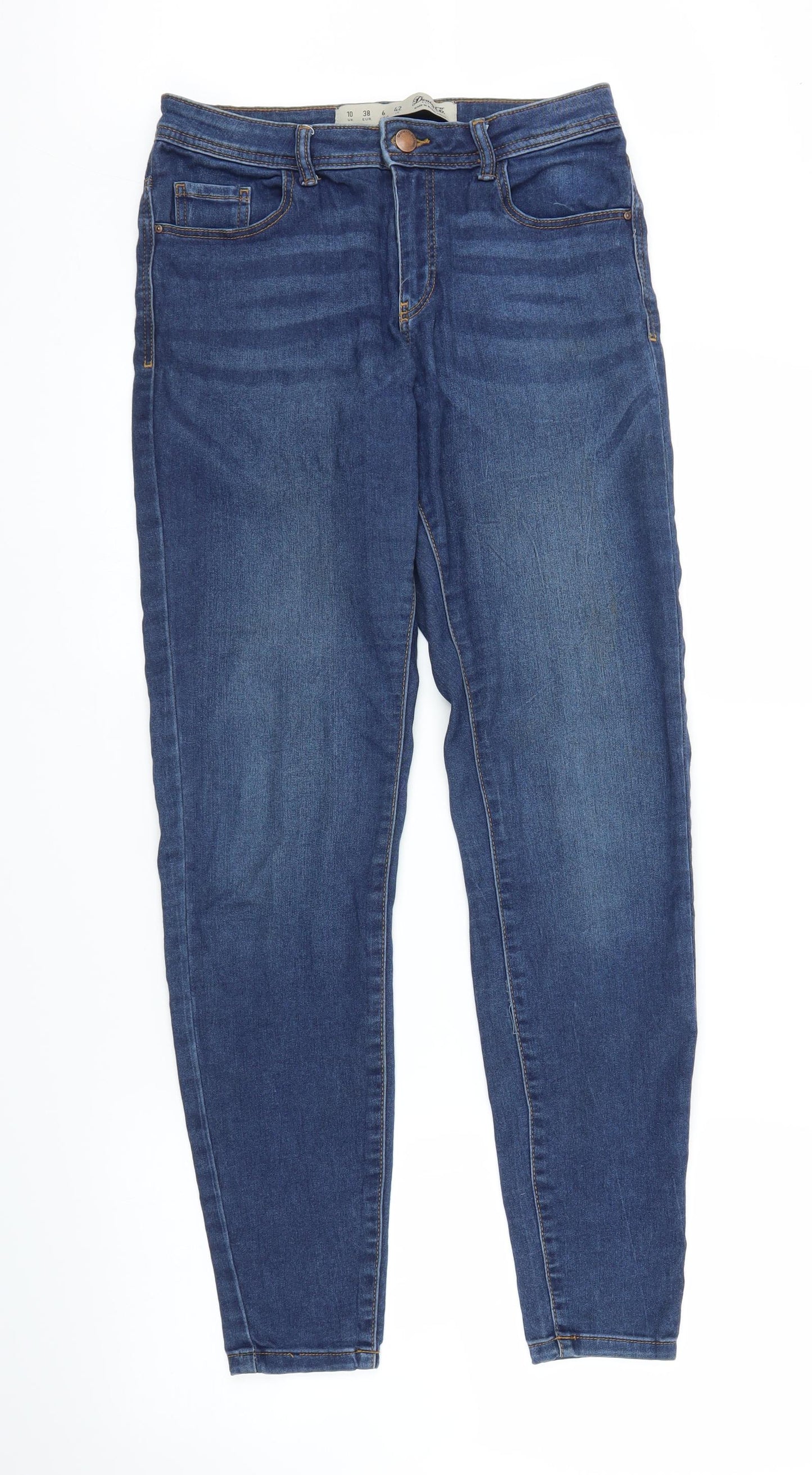 Primark Womens Blue  Denim Jegging Jeans Size 10 L26 in