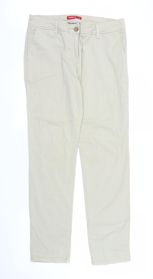 Mangunn Womens Beige   Carpenter Trousers Size 10 L30 in