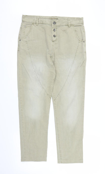 ESPRIT Womens Beige   Carpenter Trousers Size 10 L25 in