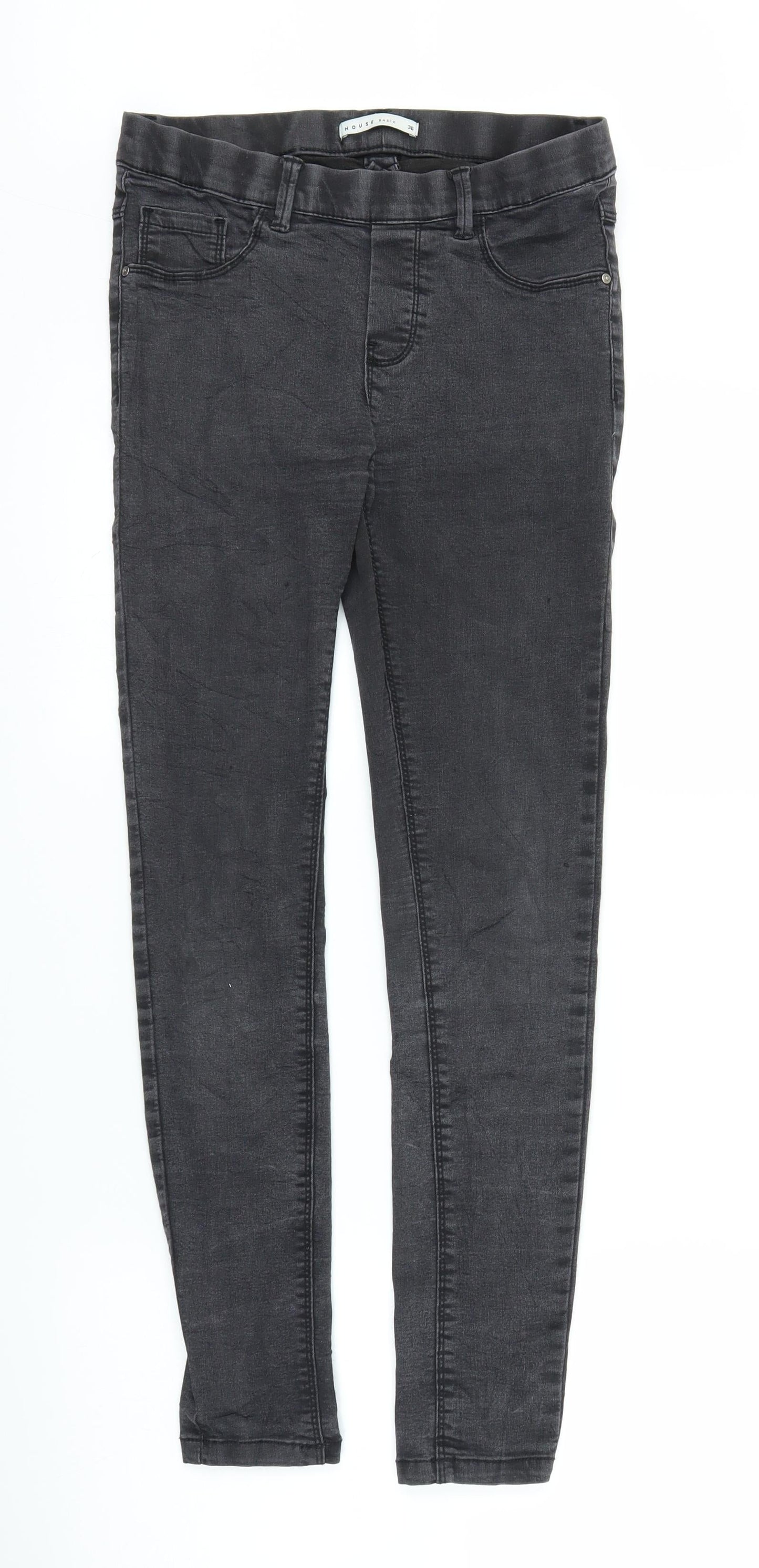 House Womens Black   Jegging Trousers Size 8 L26 in