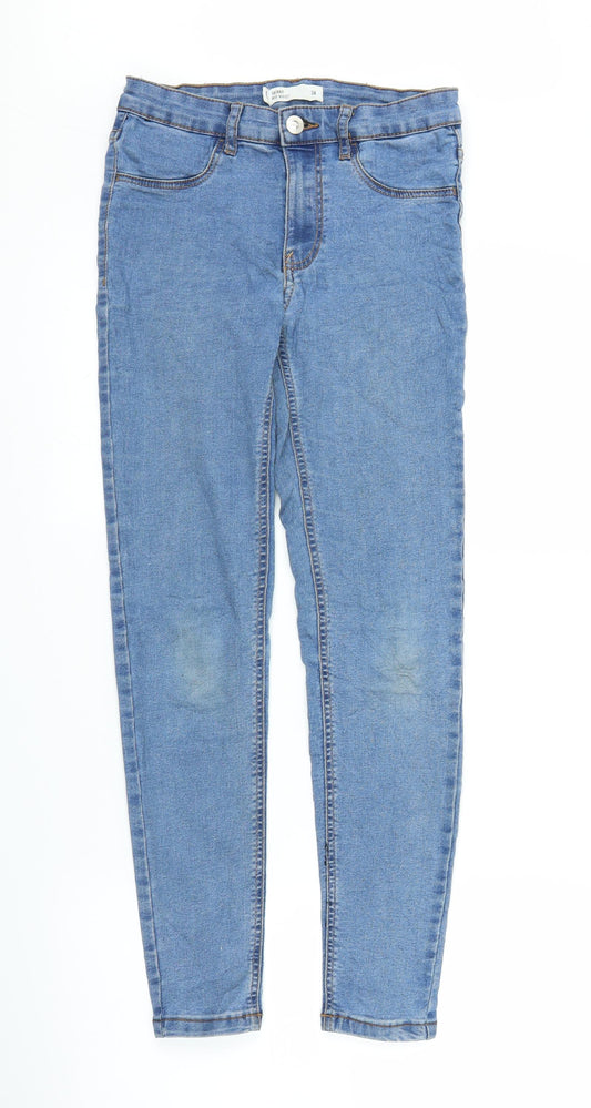 Preworn Womens Blue  Denim Jegging Jeans Size 6 L25 in