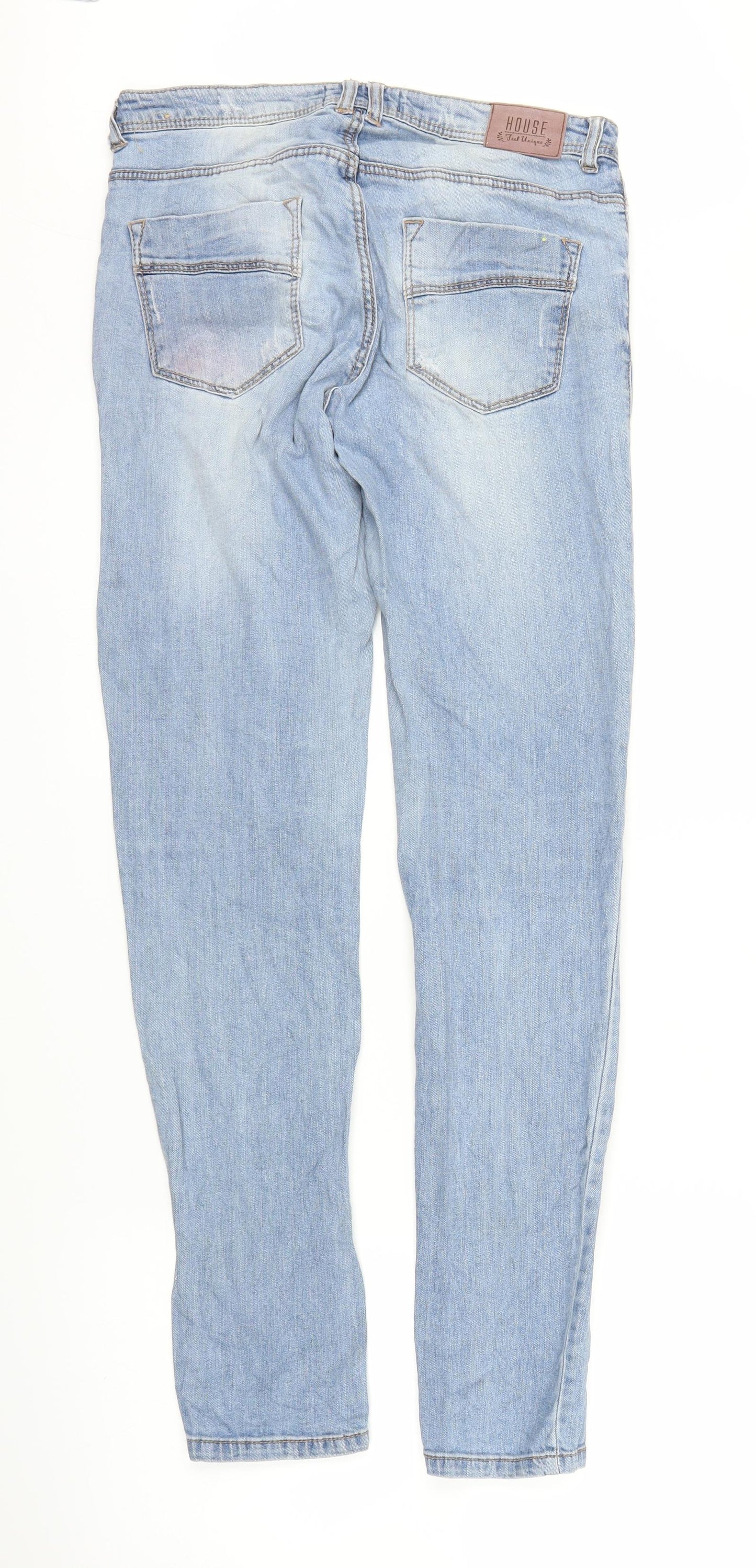 House Womens Blue  Denim Skinny Jeans Size 10 L27 in