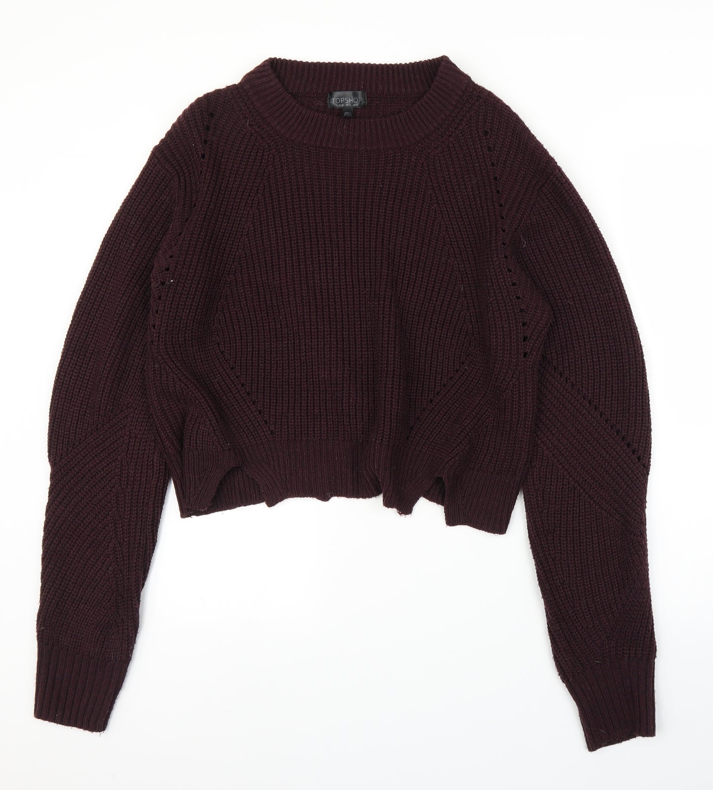Topshop Womens Purple   Pullover Jumper Size 8