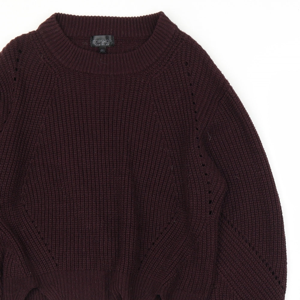 Topshop Womens Purple   Pullover Jumper Size 8