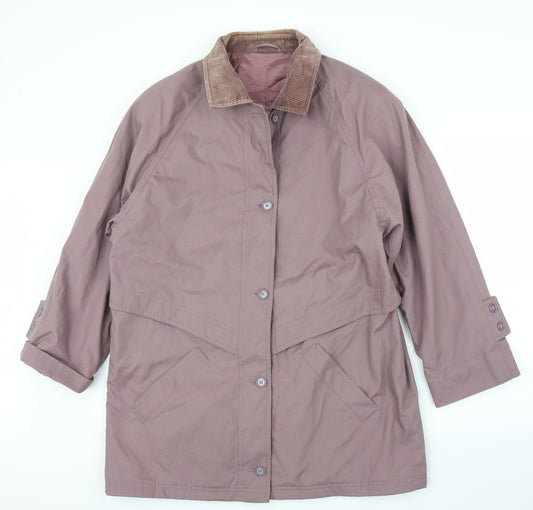 Danimac Womens Purple   Overcoat Coat Size L
