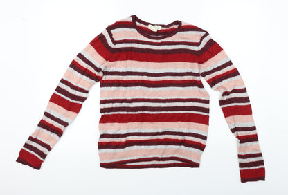 Preloved L.O.G.G    Womens Red Striped  Pullover Jumper Size S - Front