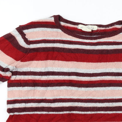 Preloved L.O.G.G    Womens Red Striped  Pullover Jumper Size S - Detail
