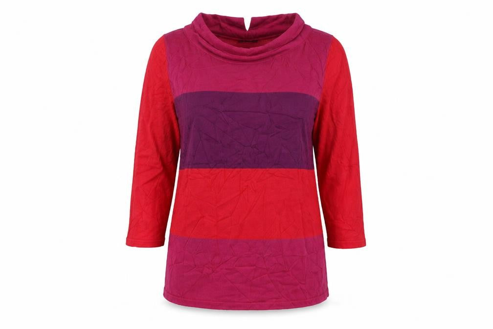 M&Co Womens Red Striped  Pullover Jumper Size 14