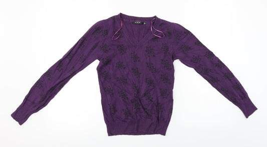XSIDE  Womens Purple   Pullover Jumper Size XS