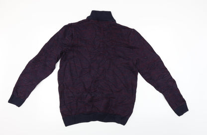 Marks & Spencer  Mens Purple   Henley Jumper Size M