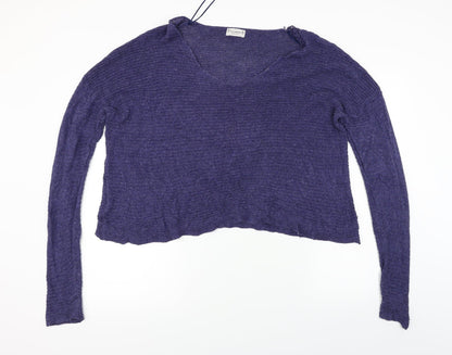Pull&Bear Womens Blue   Pullover Jumper Size XL