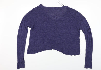 Pull&Bear Womens Blue   Pullover Jumper Size XL
