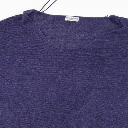 Pull&Bear Womens Blue   Pullover Jumper Size XL
