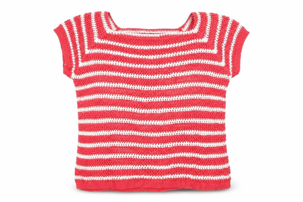 ose o ose Womens Pink Striped  Pullover Jumper Size M