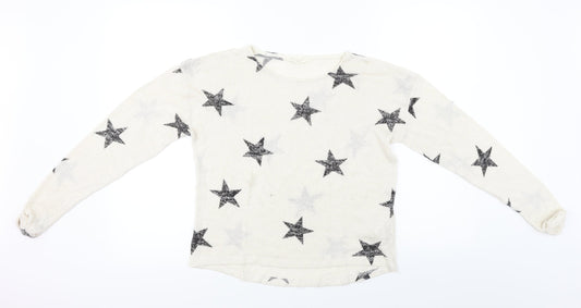 H&M  Girls Beige   Pullover Jumper Size 14 Years