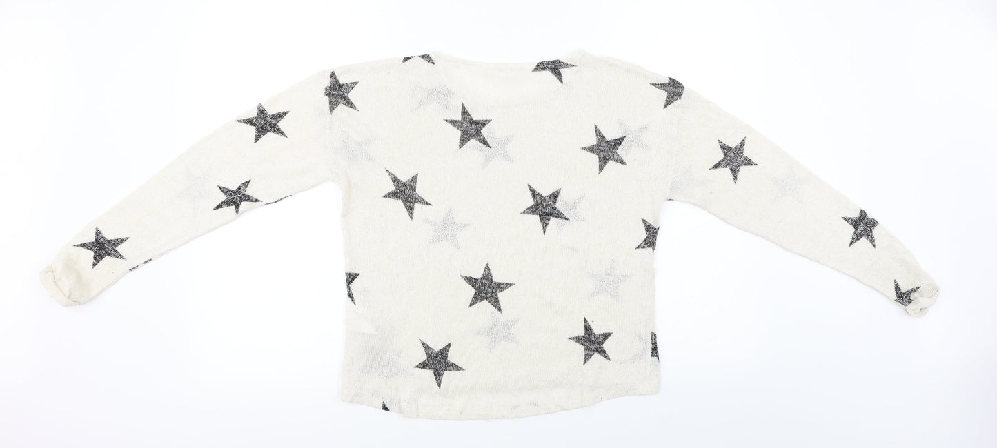H&M  Girls Beige   Pullover Jumper Size 14 Years