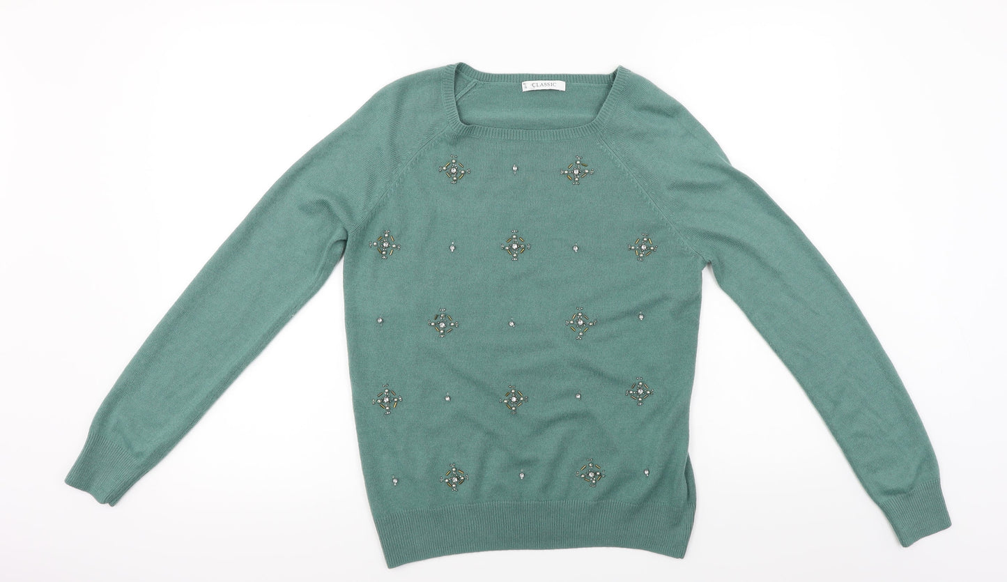 Marks and Spencer  Womens Green   Pullover Jumper Size 10
