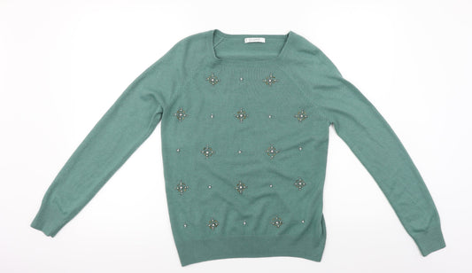 Marks and Spencer  Womens Green   Pullover Jumper Size 10