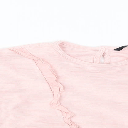 Preloved George  Girls Pink   Basic T-Shirt Size 4-5 Years - Detail