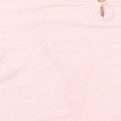 Preloved George  Girls Pink   Basic T-Shirt Size 4-5 Years - Label