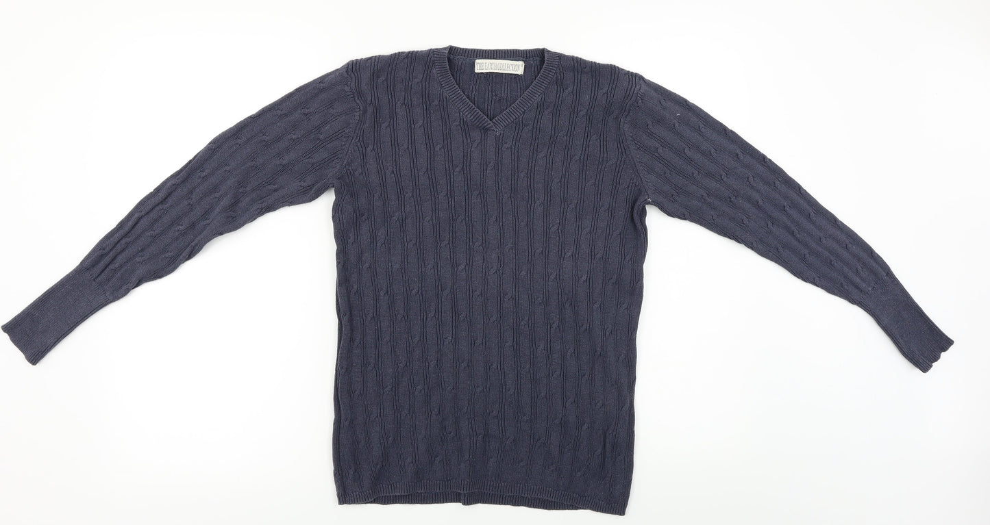 The Earth Collection  Mens Grey   Pullover Jumper Size S