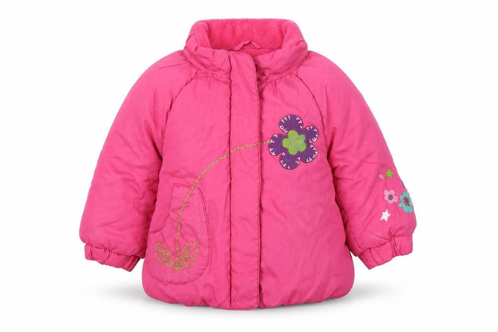 NEXT  Girls Orange Floral  Jacket Coat Size 2 Years