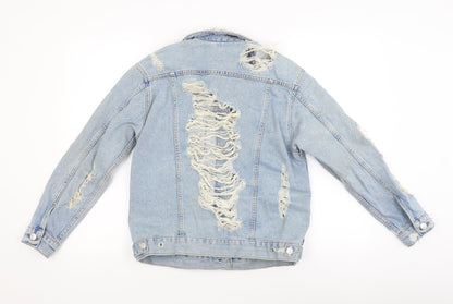 Topshop Womens Blue  Denim Jacket  Size 6