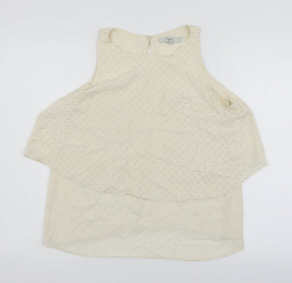 Preloved NEXT  Womens Ivory   Basic Blouse Size 10 - Front