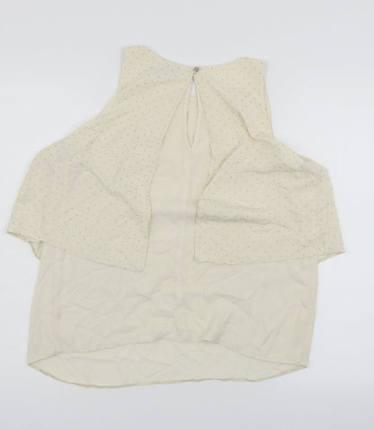 Preloved NEXT  Womens Ivory   Basic Blouse Size 10 - Back