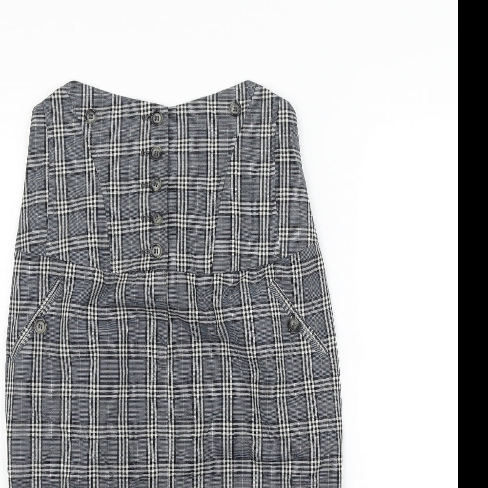 Topshop Womens Grey   Fit & Flare  Size 10