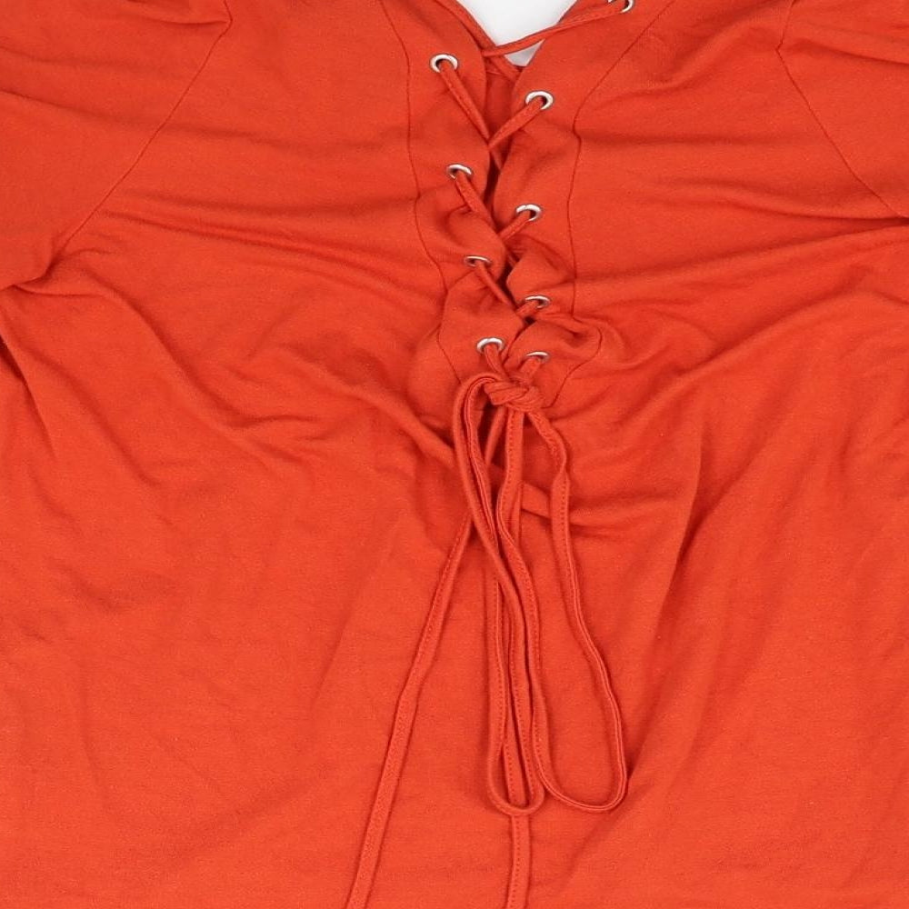 New Look Womens Orange   Basic T-Shirt Size 12