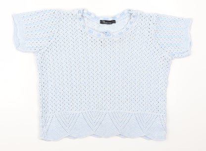 Prauna  Womens Blue   Pullover Jumper Size M