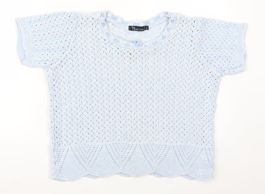 Prauna  Womens Blue   Pullover Jumper Size M