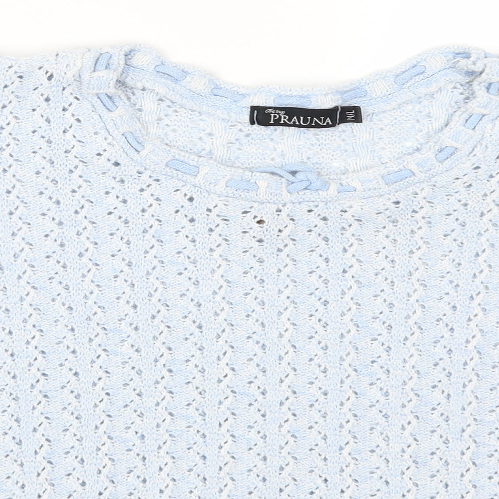Prauna  Womens Blue   Pullover Jumper Size M