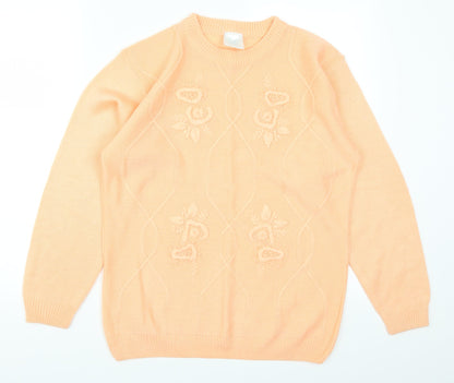 Preloved LC Womens Orange   Pullover Jumper Size 10 - Front